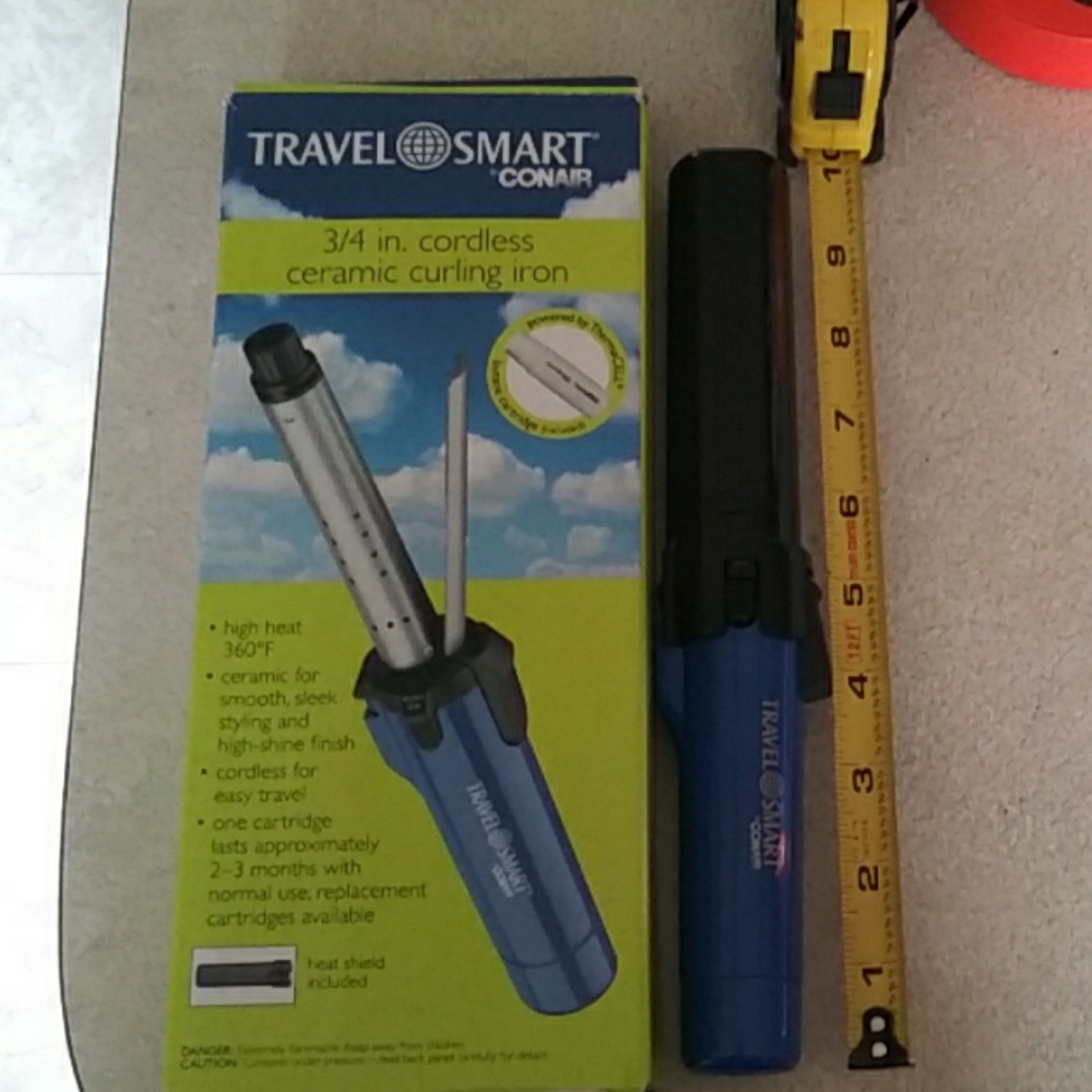 Conair Cordless Curling Iron 3/4 inch TravelSmart